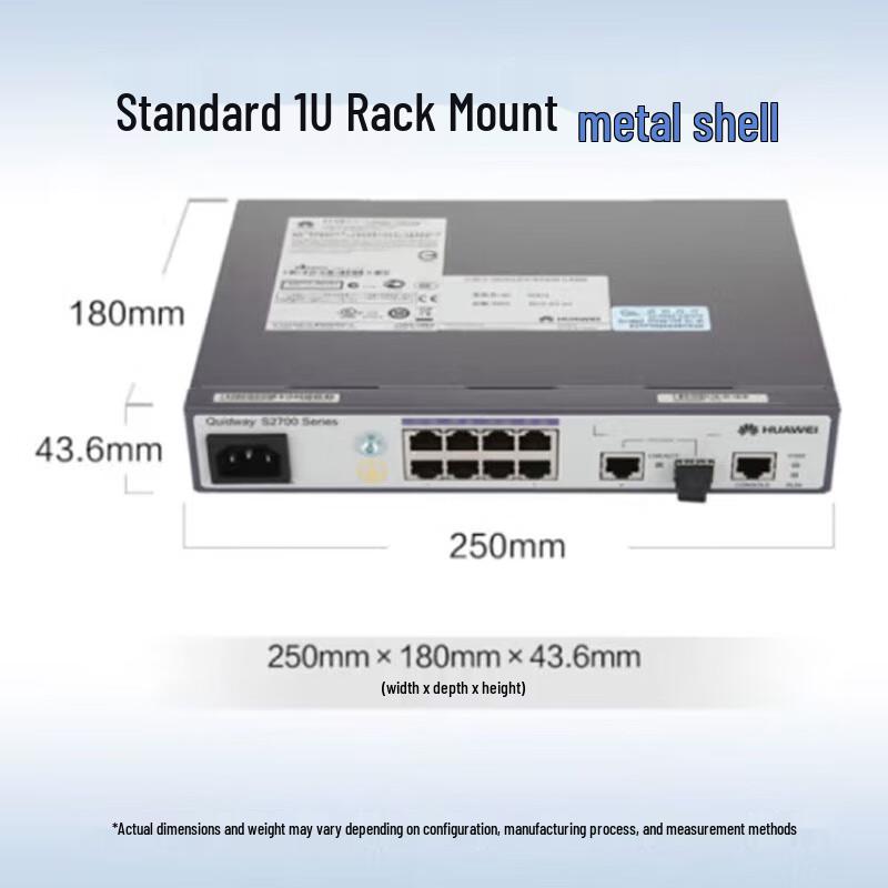 

HUAWEI S2700 Series 8-Port Managed Ethernet Switch