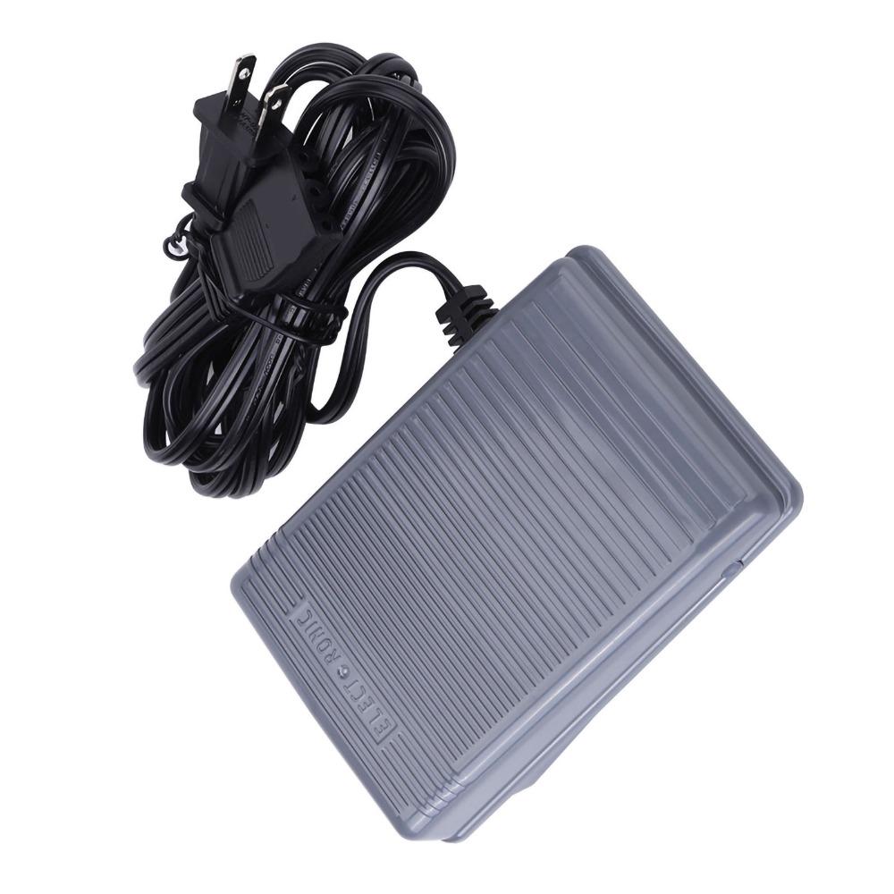 US Plug 110v Sewing Foot Controller Power Cord Foot Control Pedal for Singer Sewing Machines