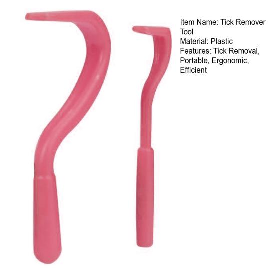 2 Pcs/Set Tick Remover Tool Pain Free Tick Removal Tweezers Portable Plastic Tick Puller Grabber for Dogs Cats Humans