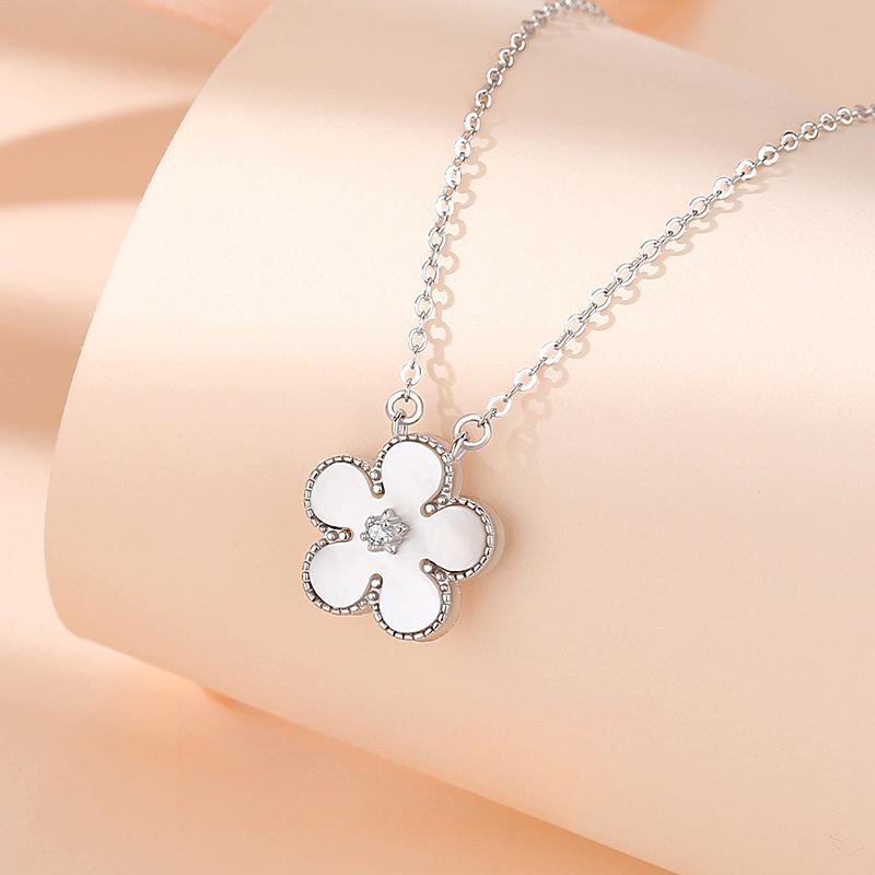 Taozhi Yaoyao Kolye Kadın Akik Malakit Beyaz Sedef Uç Premium Hafif Lüks Köprücük Kemiği Zinciri