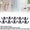 10Pcs Coat Hooks Small Double Prong AntiRust Sturdy   Convenient Wall Mounted Tiebacks for Coat Clothing Keys(Antique Brass Plating )