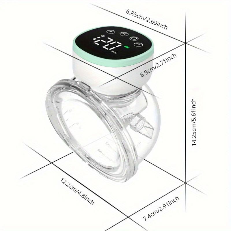 Wearable Portable Hands Free Breast Extractor LED Display 3 Modes-9 Levels Low Noise Breast Milk Collector Easy To Operate