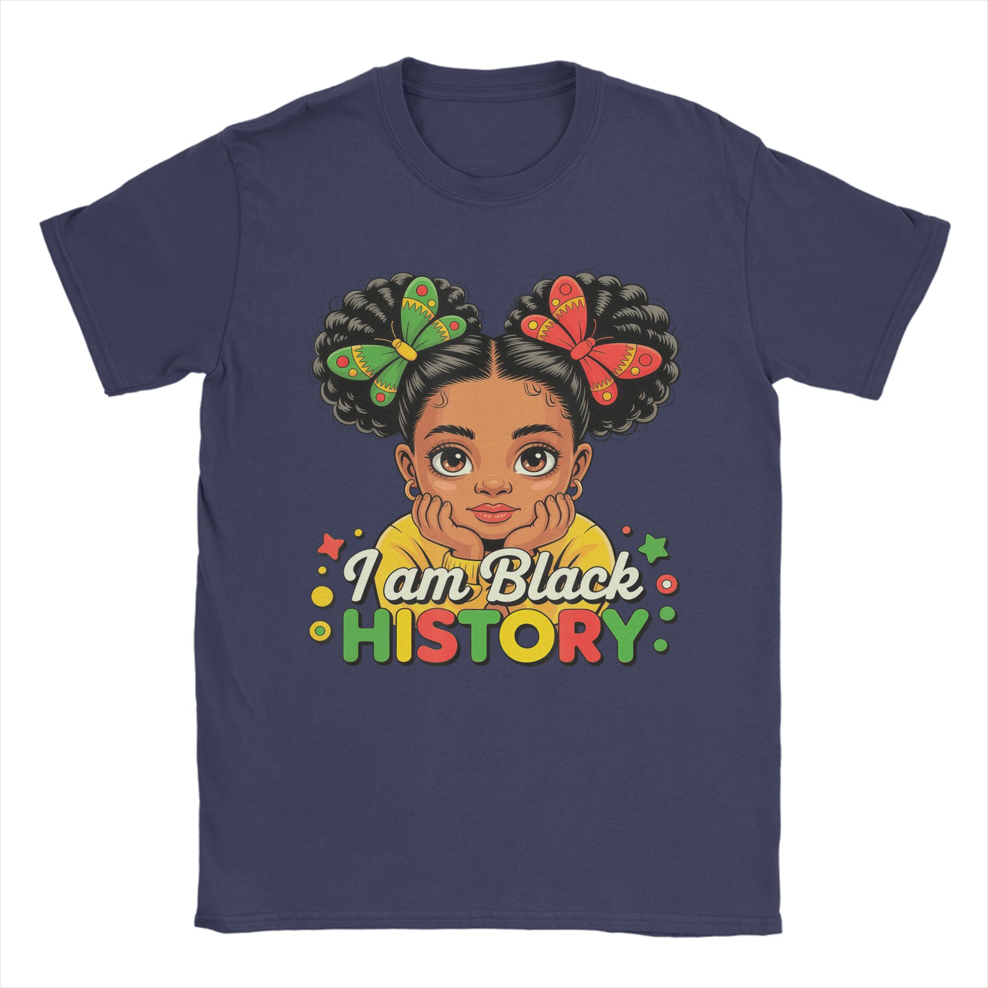 

Streetwear TShirt Summer I Am Black History Girl Black History Month Hipster T Shirts Basic Custom DIY Short Sleeve Tops 4XL