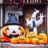 Halloween Light-Up Inflatable Pumpkin Lantern for Decor