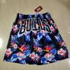Men Women Basketball Shorts With Colorblock Design Embroidered Pocket Breathable Cotton Sportswear Gym Running Training