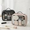 Waterproof Cosmetic Storage Bag Double Layered Makeup Brush Storage Multifunctional with Zipper Portable for Women Holiday Gifts