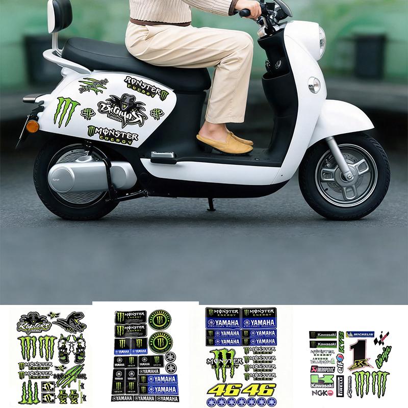 Adesivi logo artigli magici per modifiche di motociclette e veicoli elettrici, adesivi decorativi per caschi