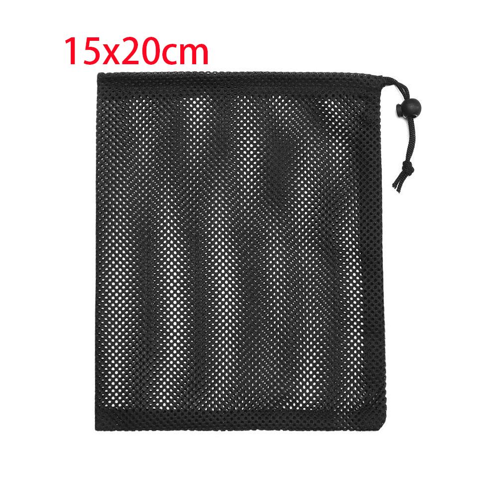 Durable Nylon Mesh Drawstring Bag Multi Purpose Outdoor Travel Stuff Sack Storage Bag Camping Bottle Pot Pan Carrier Pouch
