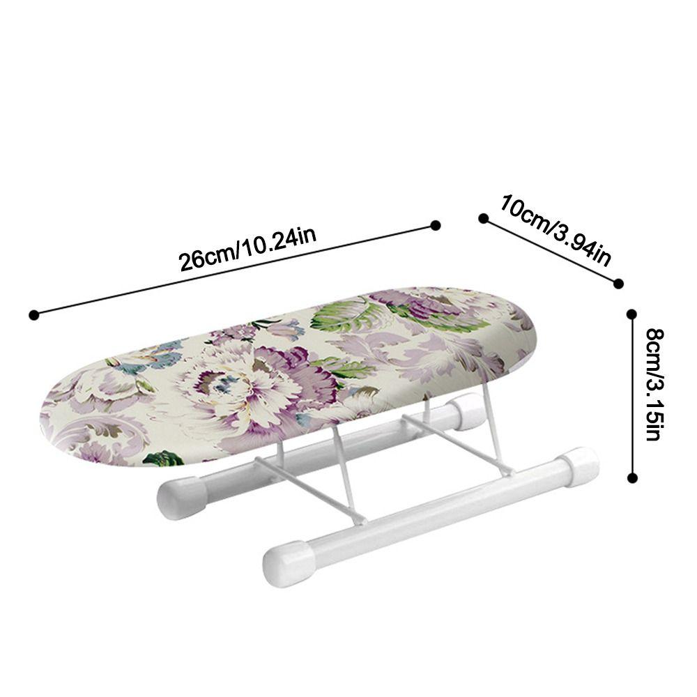 Foldable Mini Ironing Board Flower Pattern Desktop Ironing Stand  Ironing Board Accessories