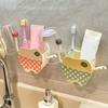 Cartoon Wall Storage Rack Plastic Cosmetic Storage Box Multifunctional Bathroom Shelf  Kitchen