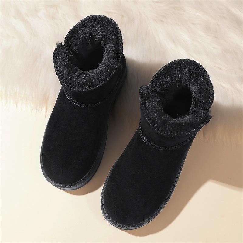 TUINANLE Neue klassische Mini-Schneestiefel. Kombination aus Schaffell Winter Modisch und Lässige Warme Stiefel