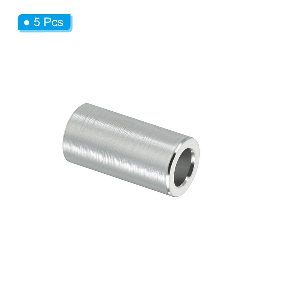 PATIKIL M4 Aluminum Spacers Set of 5 Metal Spacers Aluminum 4.1mm ID x 7mm