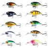 10PCS 6cm-6.2g Crankbait Lures Mini Hard Bait Fishing Lures Topwater Fishing Lures  For Bass Fishing