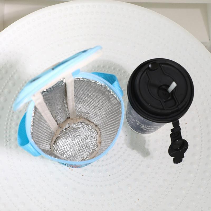 Tragbare Einkaufstasche für Milchtee, Wärmeschutztasche, umweltfreundliche Handtasche mit isolierter Becherhülle, Becherzubehör