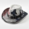 Halloween Skull Print Jazz hat Party Props Dress Up Hat Men Cosplay Costume Accessories