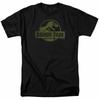 Jurassic Park Distressed Logo T-shirt Mens Licensed Dinosaur Movie Tee Rex Black