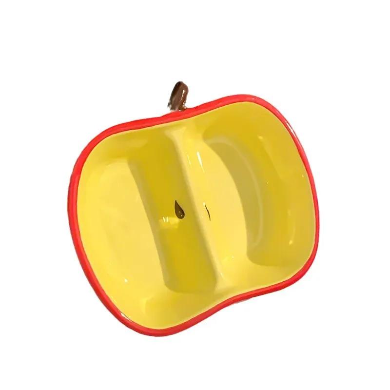 Kreativní keramická miska ve tvaru ovoce Domácí talířky na svačinu Omáčky Koření Talířek Mini podšálek Nádobí Večeře Kuchyňské potřeby