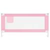 VidaXL Child Bed Safety Rail Protection for Baby Toddler Bed Bedroom Home Interior Pink 10205