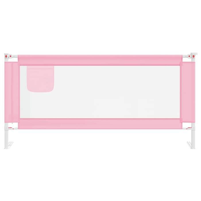 VidaXL Child Bed Safety Rail Protection for Baby Toddler Bed Bedroom Home Interior Pink 10205