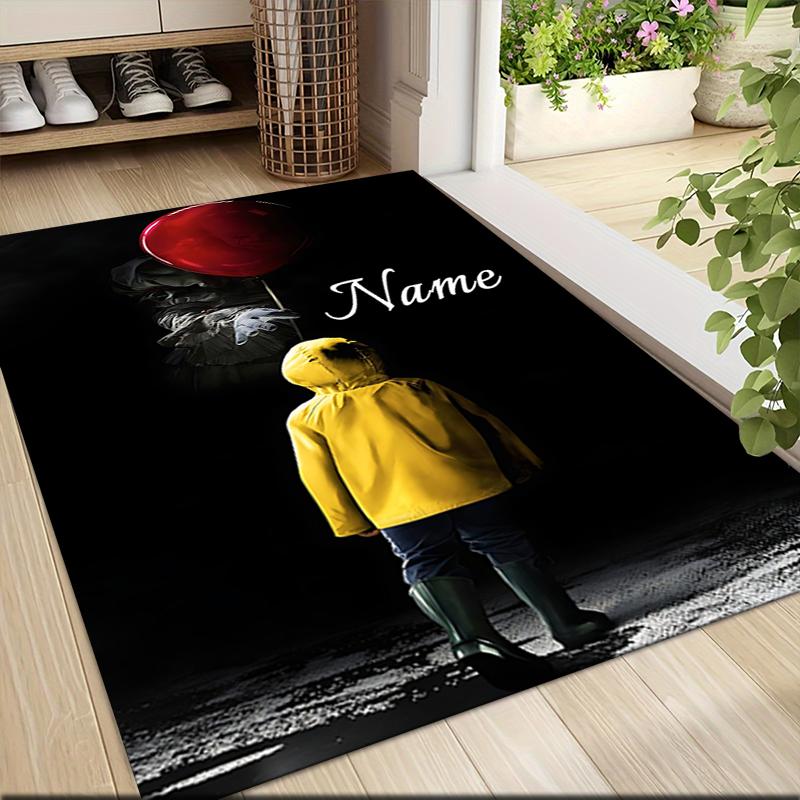 Custom Name Knife Dark Carpet Rug Customizable Soft Washable Anti-Slip Home Living Room Sofa Mats Personalized Rug. 0909105