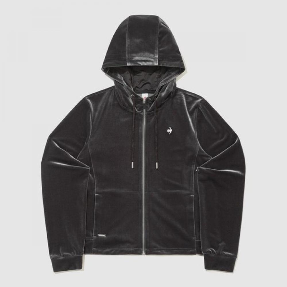 Le Coq Sportif Velvet Hooded Zip Up Slim Fit Early Spring Qr122oft15 DNV navy/95 L