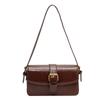 High-end small bag women's 2025 new fashion versatile shoulder underarm bag retro messenger small square bag