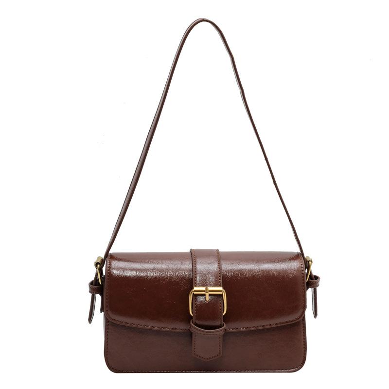 High-end Small Bag Women's 2025 New Fashion Versatile Shoulder Underarm Bag Retro Messenger Small Square Bag