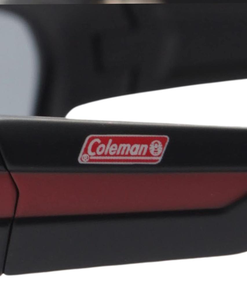 Coleman Matte Smoke CO3073-1 Sunglasses, Black/Red (Polarized)
