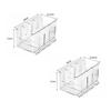 1/2pcs Belt Storage Box Household Wardrobe Belt Display Stand Plastic Transparent Silk Scarf Tie Storage Box Wardrobe Organizer