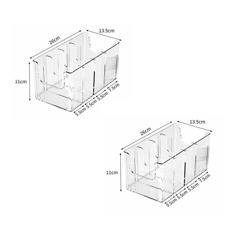 1/2pcs Belt Storage Box Household Wardrobe Belt Display Stand Plastic Transparent Silk Scarf Tie Storage Box Wardrobe Organizer