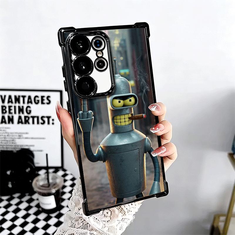 Cartoon Funny F-Futuramas Soft Phone Case For Samsung Galaxy S26 Ultra S25 Edge S24 FE S23 Plus S22 S21 + S20 Plating Anti-Fall