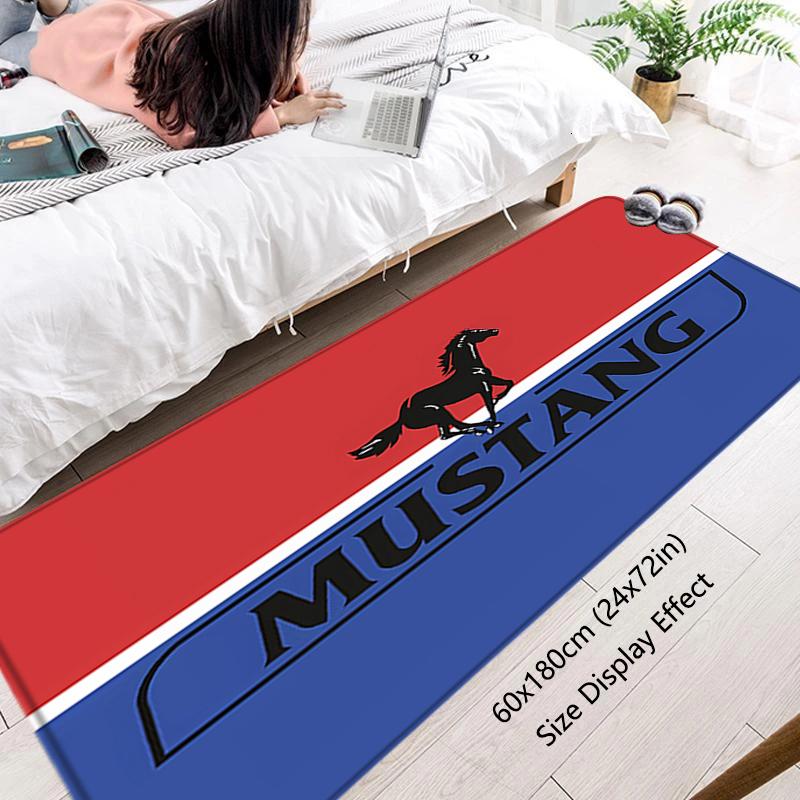 House Entrance Doormat Hallway Carpet Mustangs Horse Living Room Rugs Foot Carpets Bathroom Rug Floor Mats Non-slip Home Decors