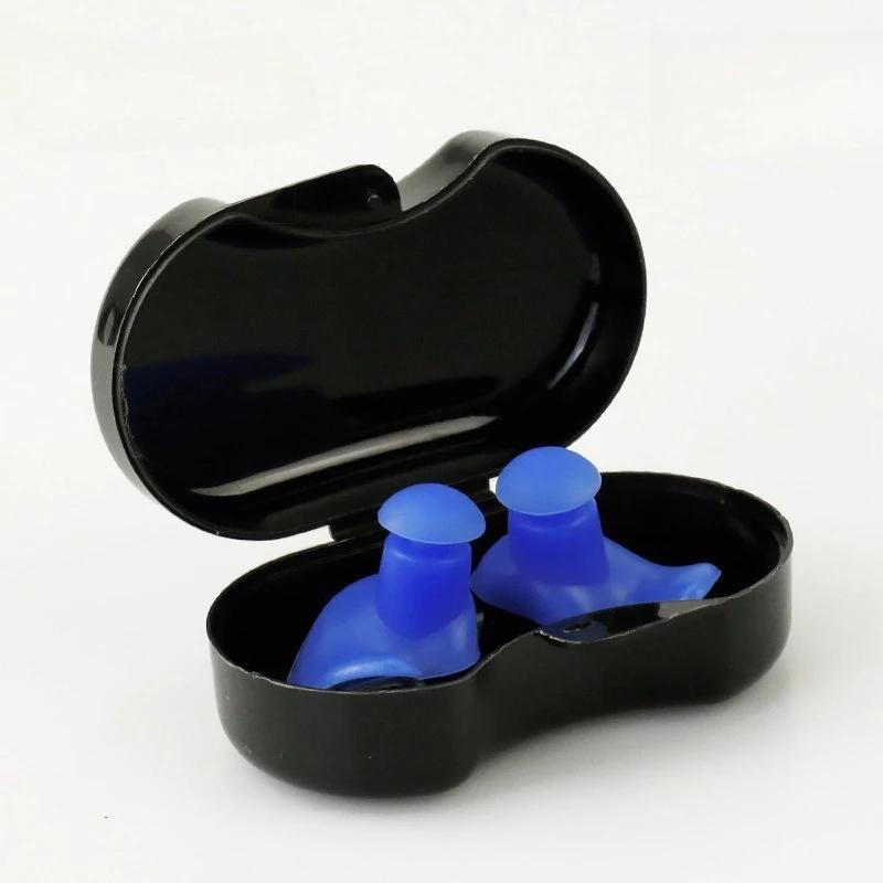 

Swimming Silicone Earplugs Nose Clip Set Waterproof Spiral Earplugs Boxed Adult Beginners Swimming Equipment Silicone Earplugs