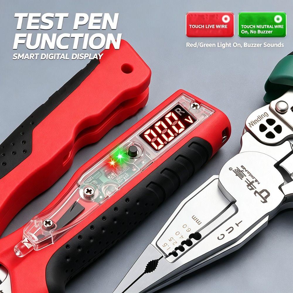 Digital LED Display Wire Stripper Pliers Rechargeable Cable Stripping Pliers Cable Maintenance