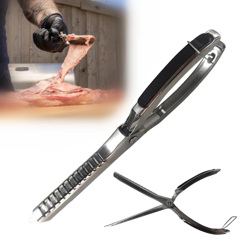 Rib Membrane Remover Stainless Steel Rib Membrane Removal Tool Ergonomic Design for Easy Membrane Removal BBQ Accessories