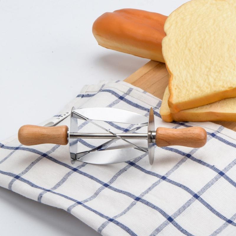 Tagliapasta a rotella in acciaio inossidabile Strumento per fare croissant Stampo per pasta per pane Coltello da pasticceria per dessert Wo