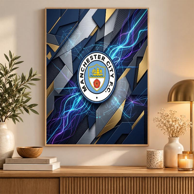 Manchester City Deimantinio Dažymo Rinkinys 5D Pilnas Gręžimas Pasidaryk Pats Deimantinė Mozaika Sienos Menas Namų Dekoras