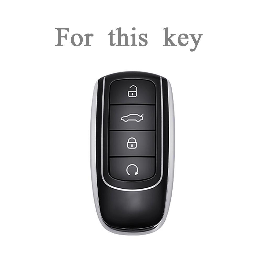 TPU-Schlüsselhalter-Abdeckungsfall für Chery Omoda 5 C5 Tigo 7 8 Pro Max Tigo 7 8 Plus Arrizo 5 Plus Autoschlüssel-Zubehör