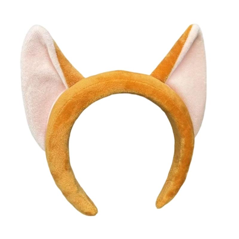 Cartoon Plush Hairband For Theme Park Parties Soft Elastic Furry Hairhoop Party Accessory Kids Adult Costume Decoration