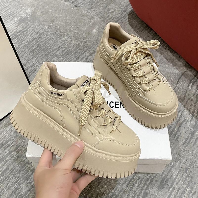 

Женские кроссовки на платформе, повседневные, модные, для улицы, универсальные, с простым дизайном, удобные, для бега, спортивная обувь, женские, 40 35 хаки