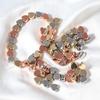 50 pcs Electroplated CCB Metallic Peach Heart Beads for Jewelry DIY and Bracelet Spacers