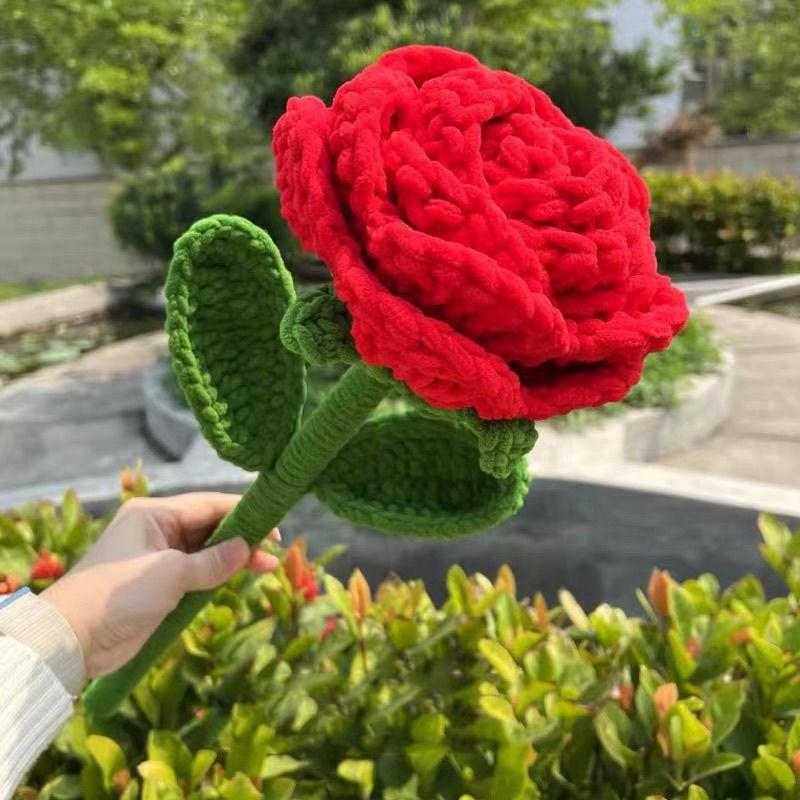 Extra Stor Handvirkad Ros Isbar Bukett - Perfekt för Mamma på Lärardagen eller Mors Dag