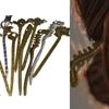 12pcs Antique Brass Hairpin for Women Girl Electroplate Hair Stick Hair Pin Hair Styling Accessories for Casual Formal