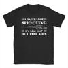 Strzelanie na daleki dystans to jak golf, ale dla Koszulek Unisex Humor Bawełniany T-Shirt Okrągły Dekolt Krótki Rękaw T-shirty Letnie Topy