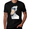 Schuhschnabel Storch T-Shirt Minimalistisch Lässig Kurzarm Oberteil