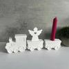 Locomotive Train Silicone Mold | Candle Holder & Gypsum Casting Kit | Reusable & Heat-Resistant for DIY Crafts