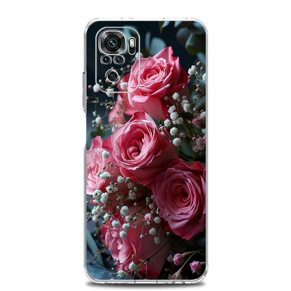 Beautiful Red Rose Flowers Phone Case For Xiaomi Redmi Note 15 14 13 12 4G 10 11 Pro Plus 5G 14C 13C 12C 10C Cover