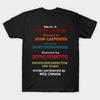 Herren Schwarzes Print-T-Shirt The Masters Of Horror No-Cut Transferpapier Druck Baumwoll-T-Shirt