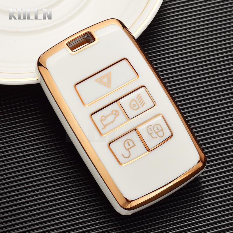 Plating Tpu Car Key Case Shell Cover Fob For Land Rover Range Rover Evoque Discovery Sport Velar For Jaguar Xe Xf E-Pace F-Pace