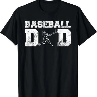 Vintage Baseball Dad Funny Fathers Day Daddy Player Lover T-Shirt